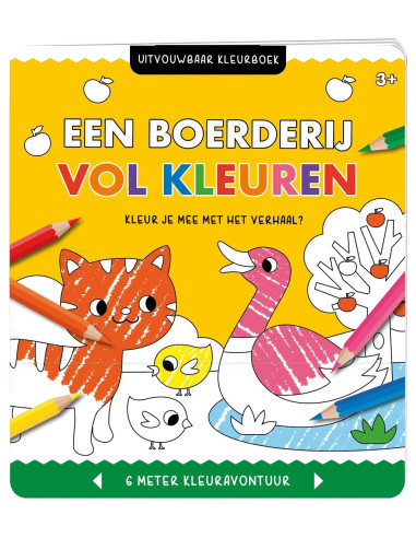 Uitvouwbaar kleurboek - Een boerderij vo