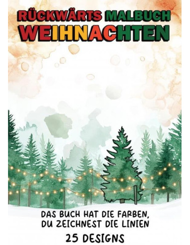 Rückwärts Malbuch - Weihnachten