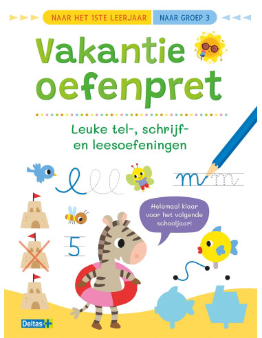 Vakantie oefenpret - Leuke tel-, schrijf