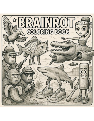 Brainrot Coloring Book