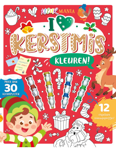 I love Kerstmis kleuren! - Kleurmania