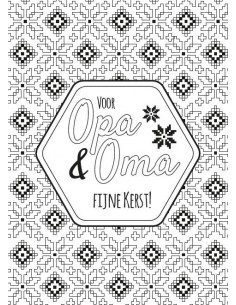 Kleurkaart Fijne kerst opa...