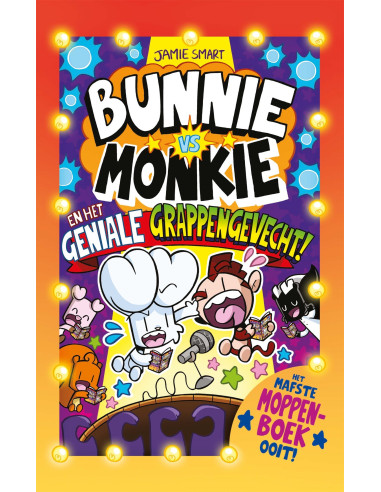 Bunnie vs monkie en het geniale grappeng