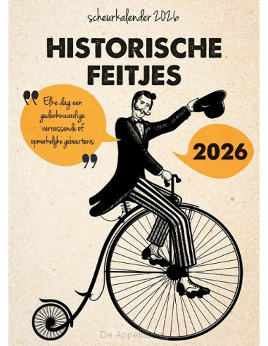 Scheurkalender 2026 Historische feitjes