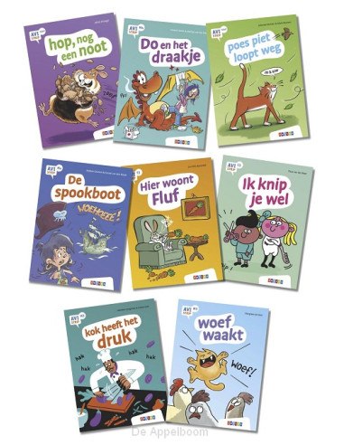 Pakket 2 AVI strips groep 3 en 4 (8 tite
