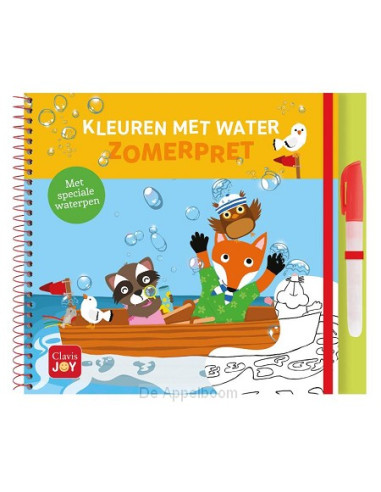 Kleuren met water. Zomerpret