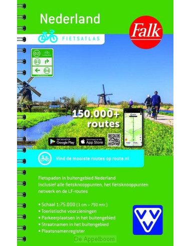 FALK VVV FIETSATLAS NEDERLAND
