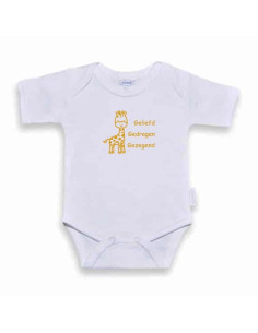 Romper wit/oker 50-56...