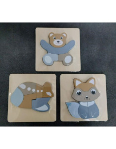 inlegpuzzel pastel 5 st