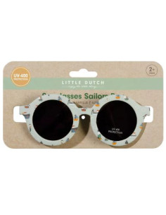 zonnebril blauw rond