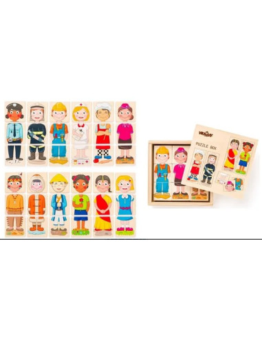 Woody puzzel mens en beroepen