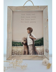 Schilderij A3 Zoek Jezus...