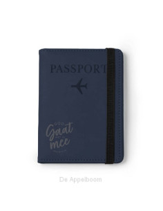 Paspoortmapje blauw