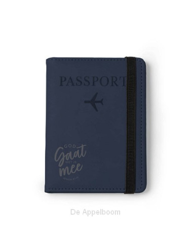 Paspoortmapje blauw