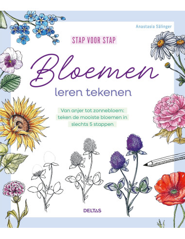 Stap voor stap bloemen leren tekenen