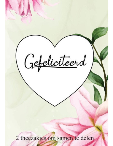 Gefeliciteerd theedoosje