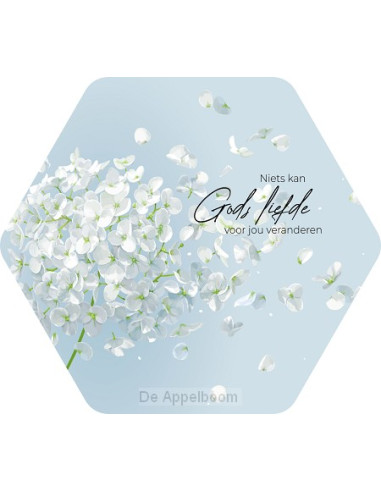 Niets kan Gods liefde. Maat L 50cm