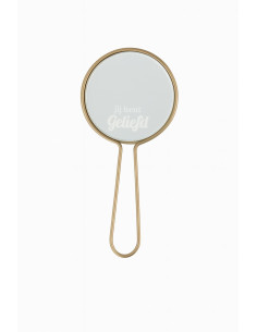 Handspiegel goud  Jij ben...