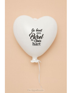 Glazen ballonhart Parel in...