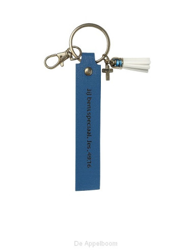 Sleutelhanger kunstleer Jij bent speciaa