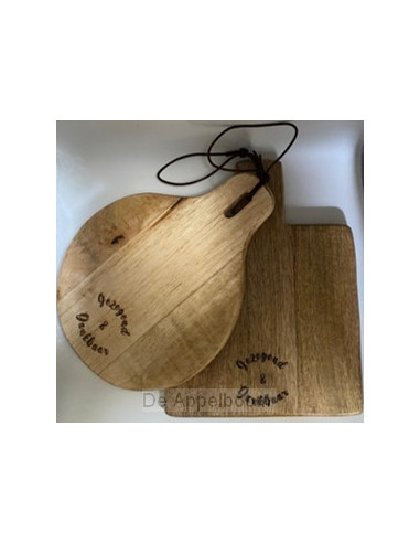 Snijplank Mango Hout  Gezegend dankbaar