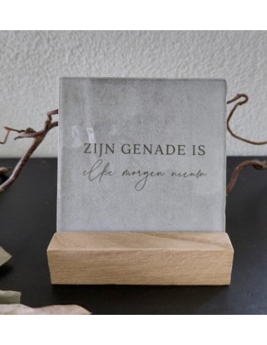 rustiek tegeltje grijs zijn genade i