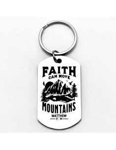 Keyring Metal ID Tag Faith...