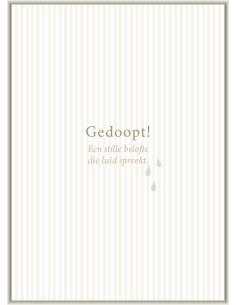 Gedoopt!