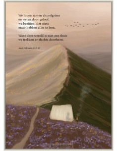 We lopen samen als pelgrims