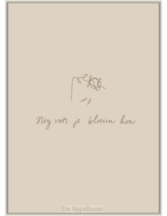 Nog voor je bloeien kon