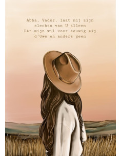 Poster A4 Abba, Vader, laat...