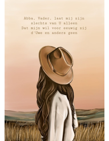 Poster A4 Abba, Vader, laat mij zijn