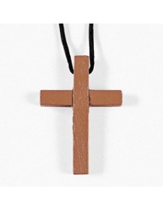 Wooden Cross Necklace