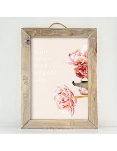 Schilderij A3 God, onze God