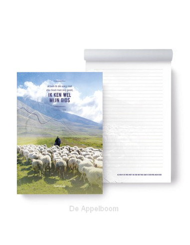 Notitieblok Al ken ik de weg niet