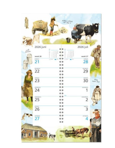kalender Werken zolang het dag is 2026