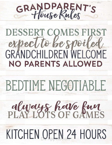 Grandparents house rules - Pallet