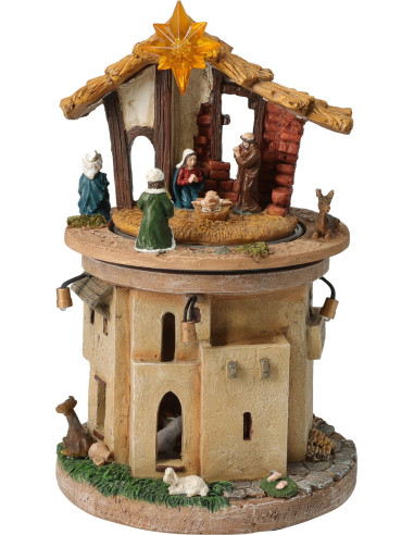 Christmas Stable with sound light and mo