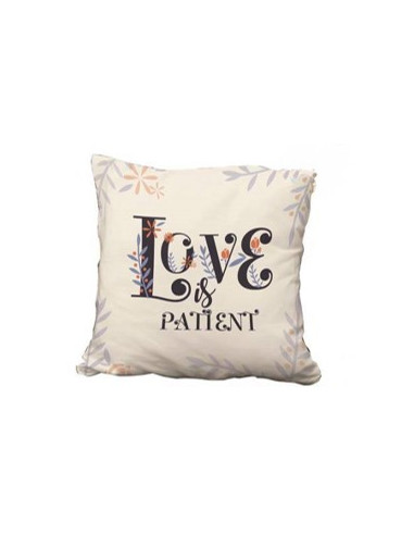 Pillowcase 45x45cm Love is patient