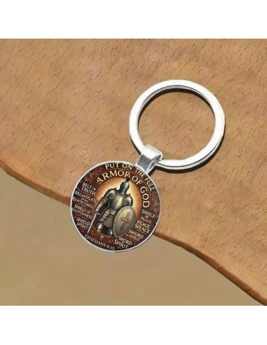 Keyring Metal/Epoxy Armor of God