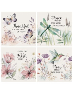 Coaster Set (4) Nature Faith