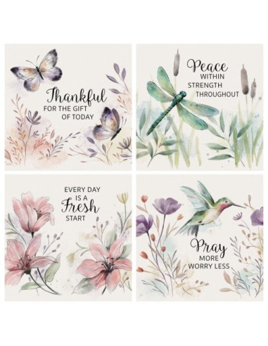 Coaster Set (4) Nature Faith