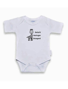 Romper wit/zwart 50-56...