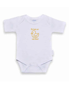 Romper wit/oker 62-68...