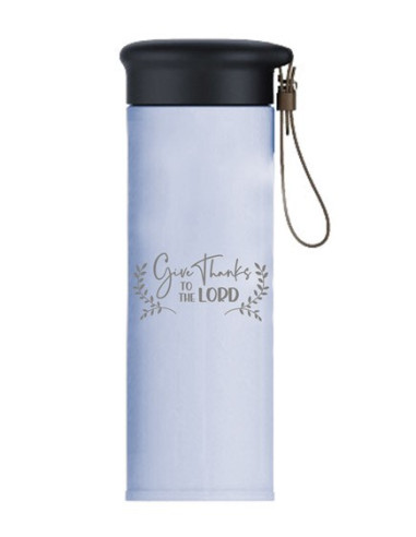 Thermos Bottle Give thanks to the Lord B