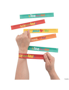 Slap Bracelet Jesus loves me