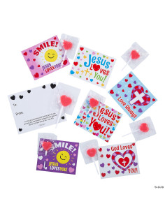 Lollipops with religious card