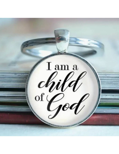 Keyring metal/epoxy I am a child of God
