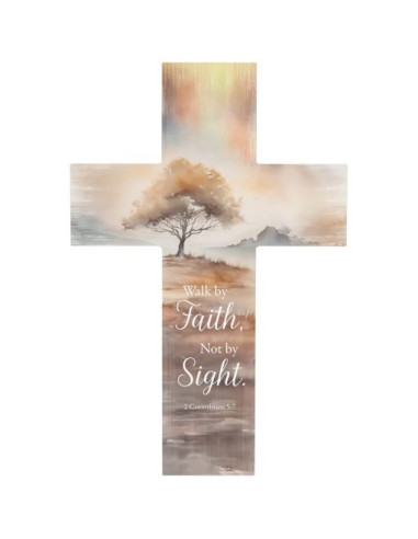 Wall Cross 35,6x23,5cm Walk by faith
