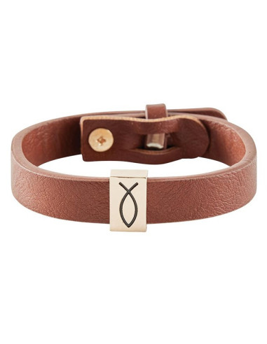 Leather Bracelet Ichtys
